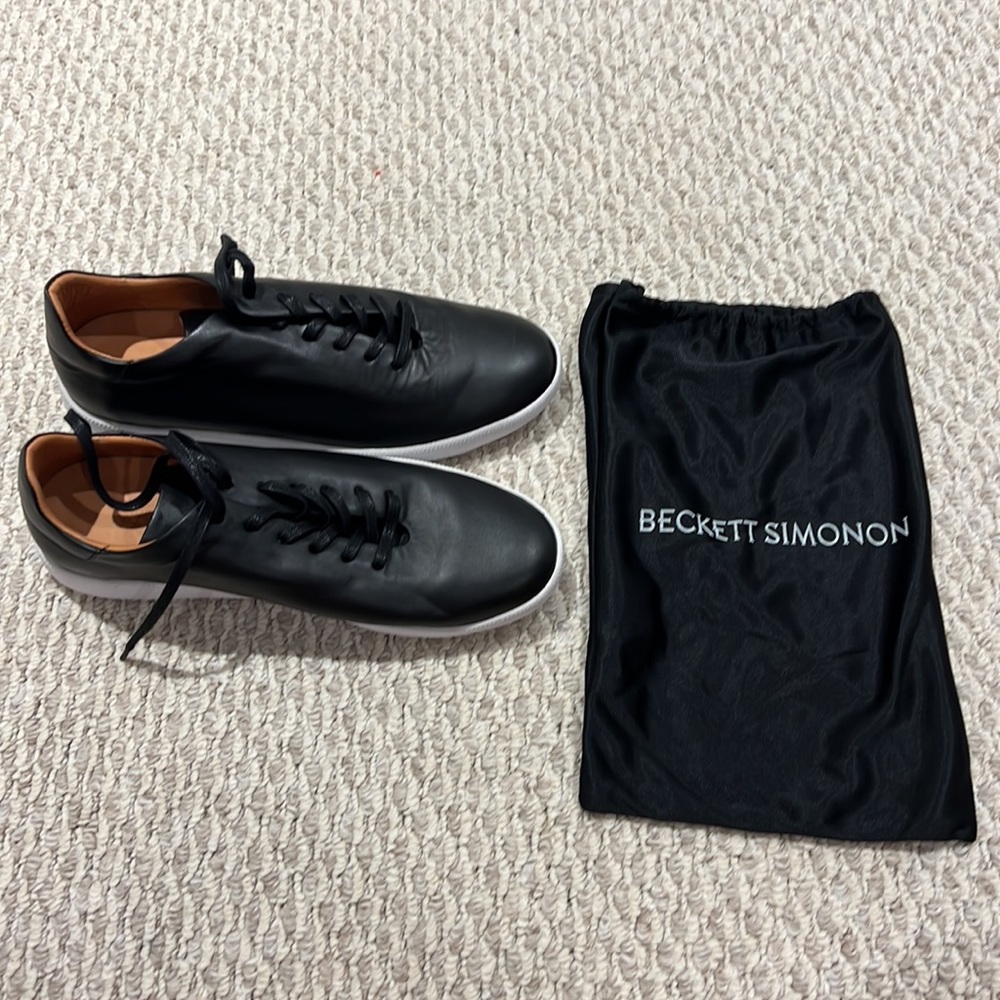 Beckett & Simonon black leather shoes in size 11